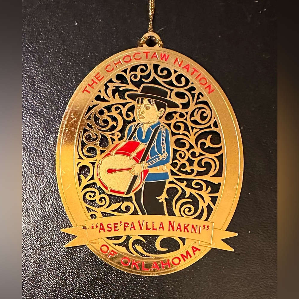CHOCTAW NATION of Oklahoma Drummer Boy Christmas Ornament 2011 RARE